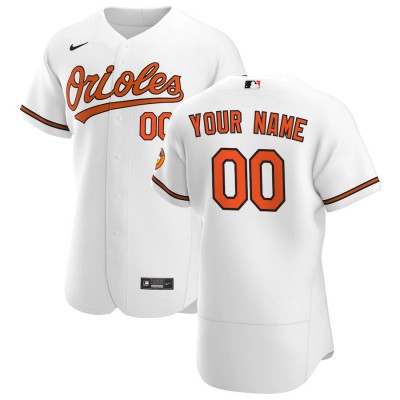 Baltimore Orioles Custom Men's Nike White Home 2020 Authentic Player MLB Jersey